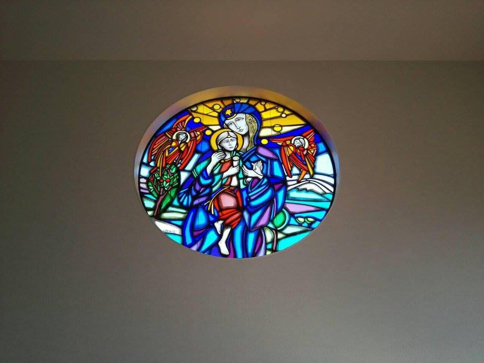 カトリック観音寺教会ステンドグラス修復／わたなべ工房修復